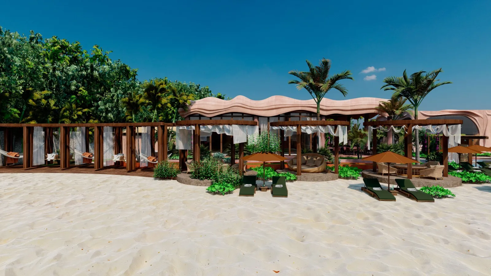 Flamante Beach Club alberca principal